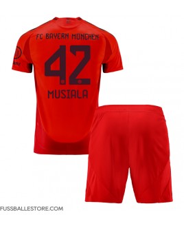 Günstige Bayern Munich Jamal Musiala #42 Heimtrikotsatz Kinder 2024-25 Kurzarm (+ Kurze Hosen)
